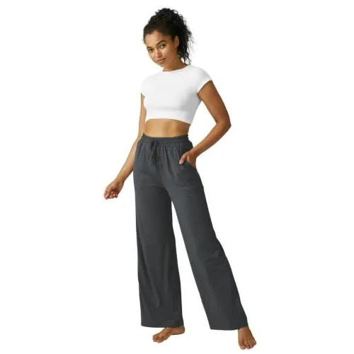 DLOODA High Waist Lounge Drawstring Sweatpants, Deep Grey, view 4