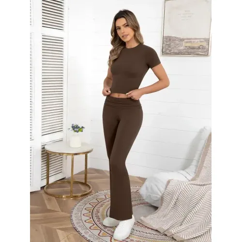 DLOODA Lounge Two Piece Set, Brown, view 2
