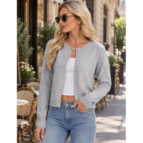 DLOODA Cropped Capri Pants, Grey, view 2