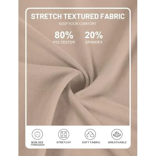 DLOODA High Waist Yoga Flare Leggings with Pockets, Deep Khaki, view 6