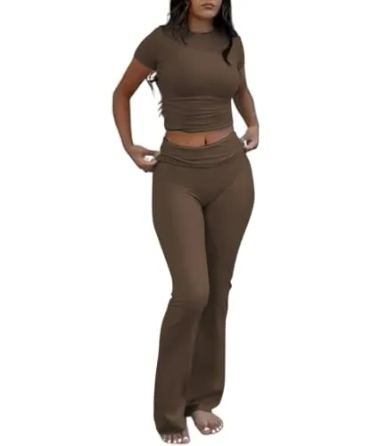DLOODA Lounge Two Piece Set, Brown
