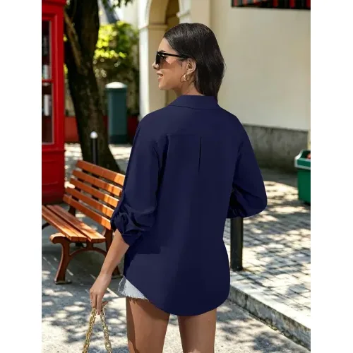 DLOODA Shirt, Navy, view 2