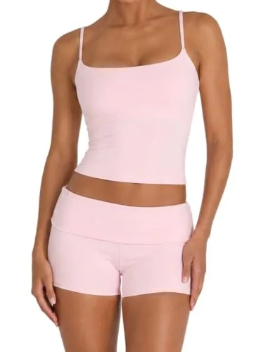 DLOODA High Waist Yoga Biker Shorts, Black