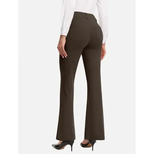 DLOODA Work Dress Pants, Brown, view 2
