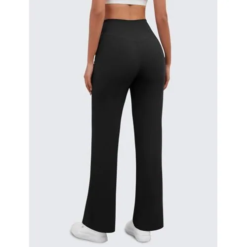 DLOODA High Waist Yoga Sweatpants Crossover, with Pockets, Black, view 4
