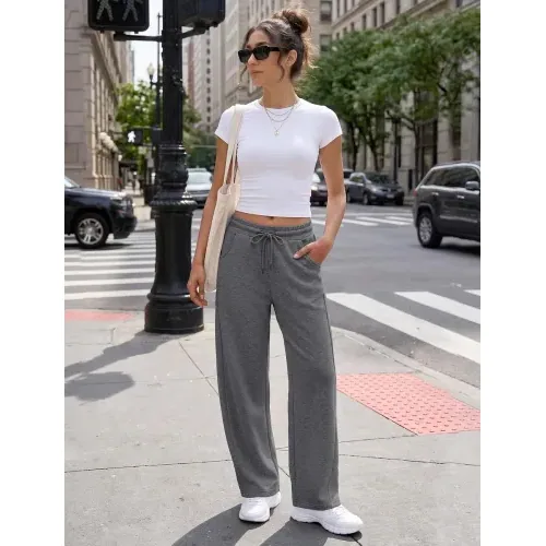 DLOODA Lounge Sweatpants with Pockets, Dark Grey, view 5