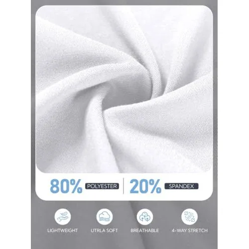 DLOODA High Waist Tennis Skort, White, view 6