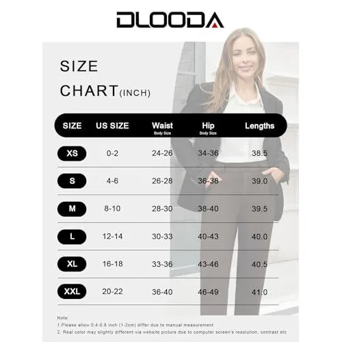DLOODA High Waist Work Dress Pants, Brown, view 5