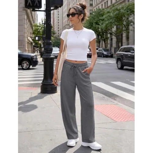 DLOODA Lounge Sweatpants with Pockets, Dark Grey, view 4