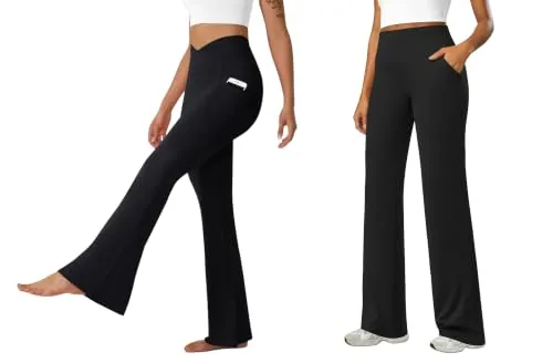 DLOODA High Waist Yoga Flare Leggings