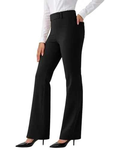 DLOODA Work Dress Pants, Black