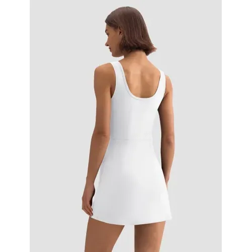 DLOODA Tennis Shorts with Pockets, White, view 2