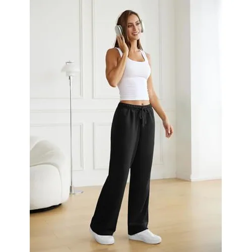 DLOODA Lounge Baggy Sweatpants, Black, view 4