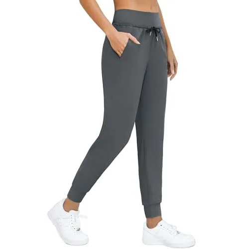 DLOODA High Waist Yoga Lightweight Sweatpants, Grey, view 2