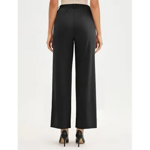DLOODA Work Wide Leg Pants, Black, view 2