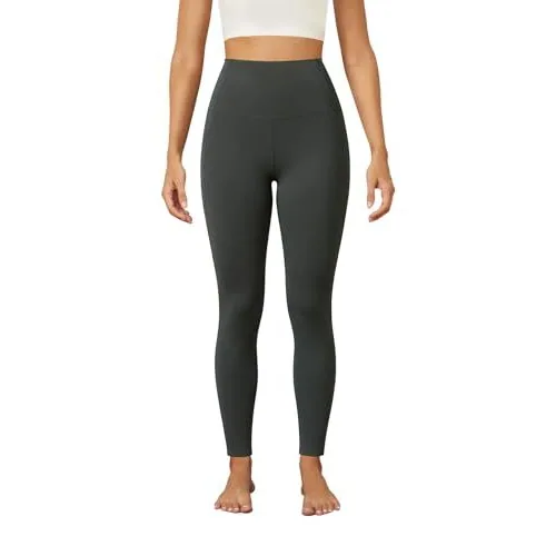 DLOODA High Waist Yoga Leggings with Pockets, Dark Grey, view 3