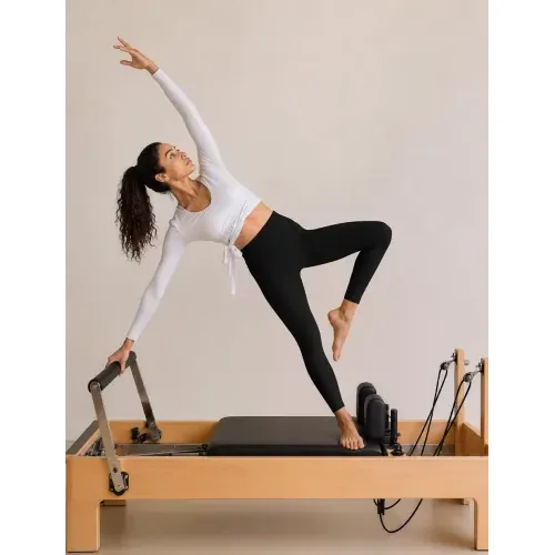 DLOODA High Waist Yoga Leggings, Black, view 3