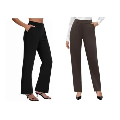 DLOODA High Waist Work Dress Pants