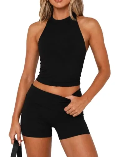 DLOODA Yoga Two Piece Set, Black