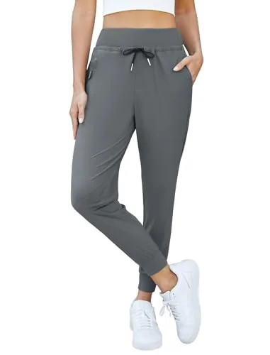 DLOODA High Waist Yoga Lightweight Sweatpants, Grey