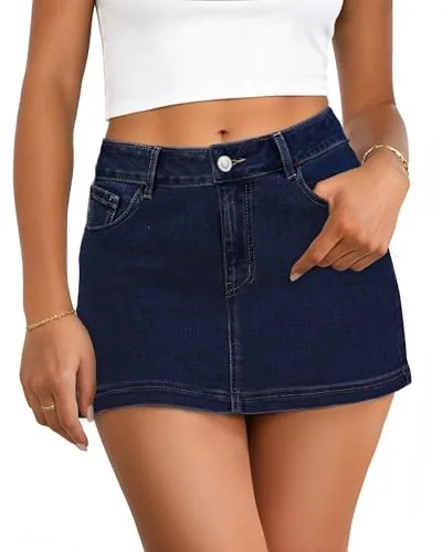 DLOODA Denim Jeans with Pockets, Dark Blue