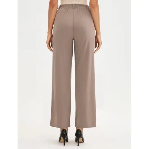 DLOODA Work Wide Leg Pants, Light Coffee, view 2