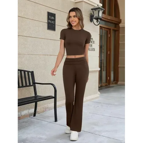 DLOODA Lounge Two Piece Set, Brown, view 4