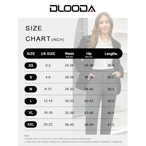 DLOODA High Waist Work Dress Pants, Deep Grey, view 5