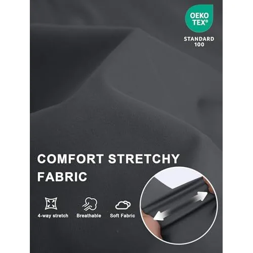 DLOODA High Waist Yoga Maternity Wide Leg Pants with Pockets, Grey, view 5