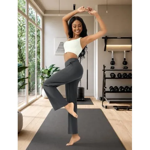 DLOODA High Waist Yoga Sweatpants with Pockets, Grey, view 3