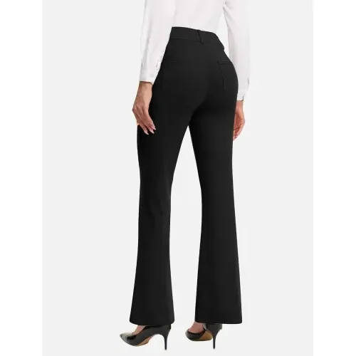 DLOODA Work Dress Pants, Black, view 2